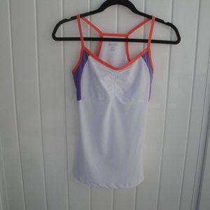 Reebok Women's Tank Top Size Small White Orange Purple